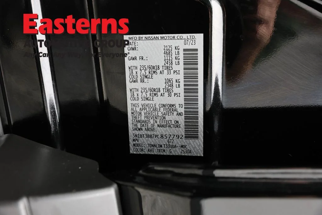 Used 2023 Black Nissan SV image 34