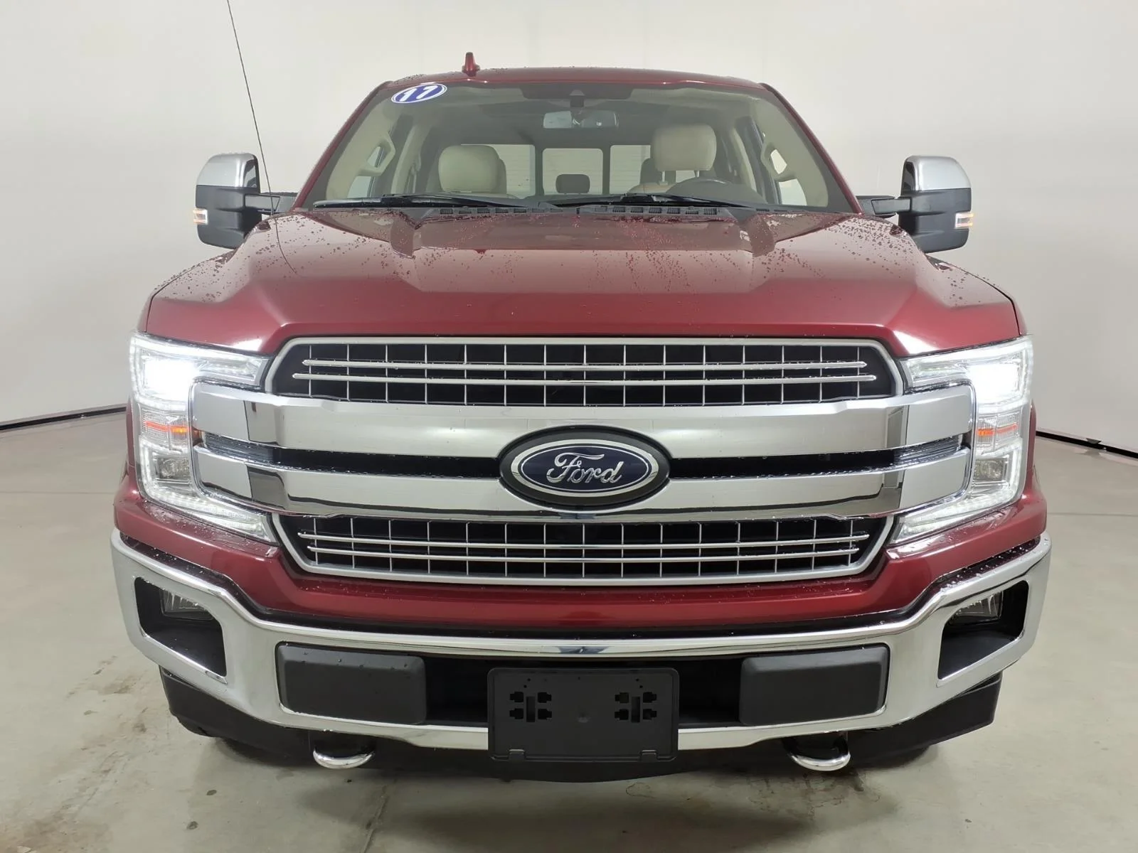 Used 2018 Ruby Red Metallic Tinted Clearcoat/Stone Gray Ford LARIAT image 13