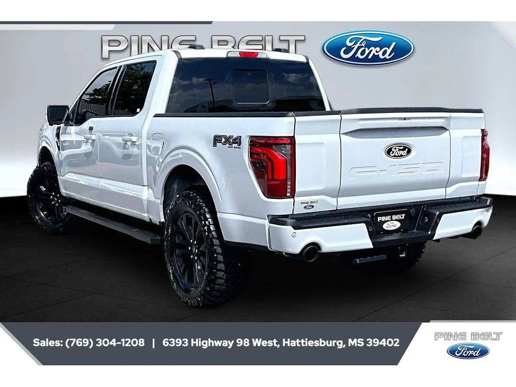 Used 2025 Space White Metallic Ford LARIAT image 2