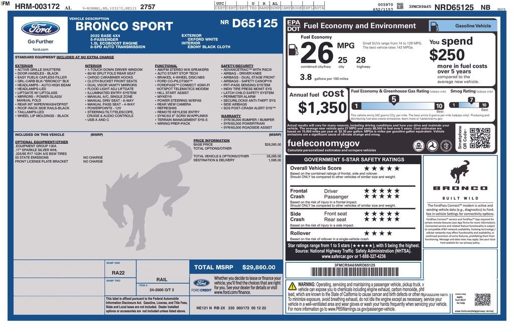 Certified Used 2022 White Ford Base image 5