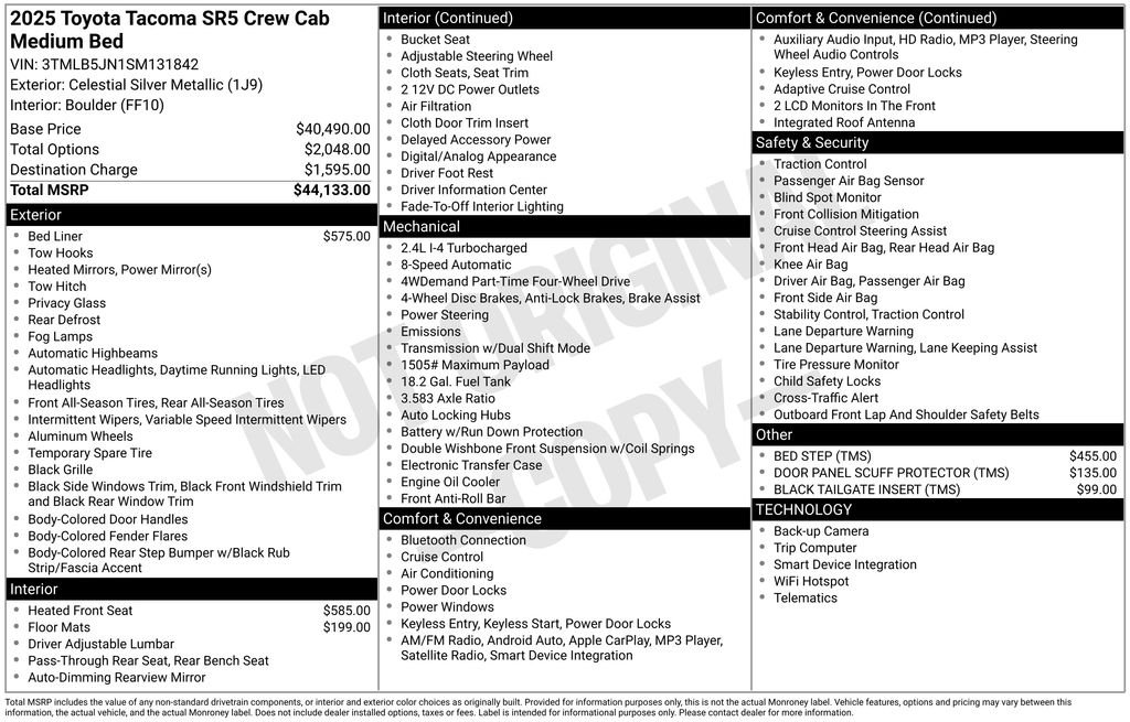2025 Toyota Tacoma SR5 - Photo 10