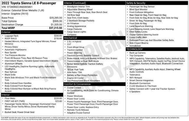 Certified Used 2022 Silver Toyota LE image 36