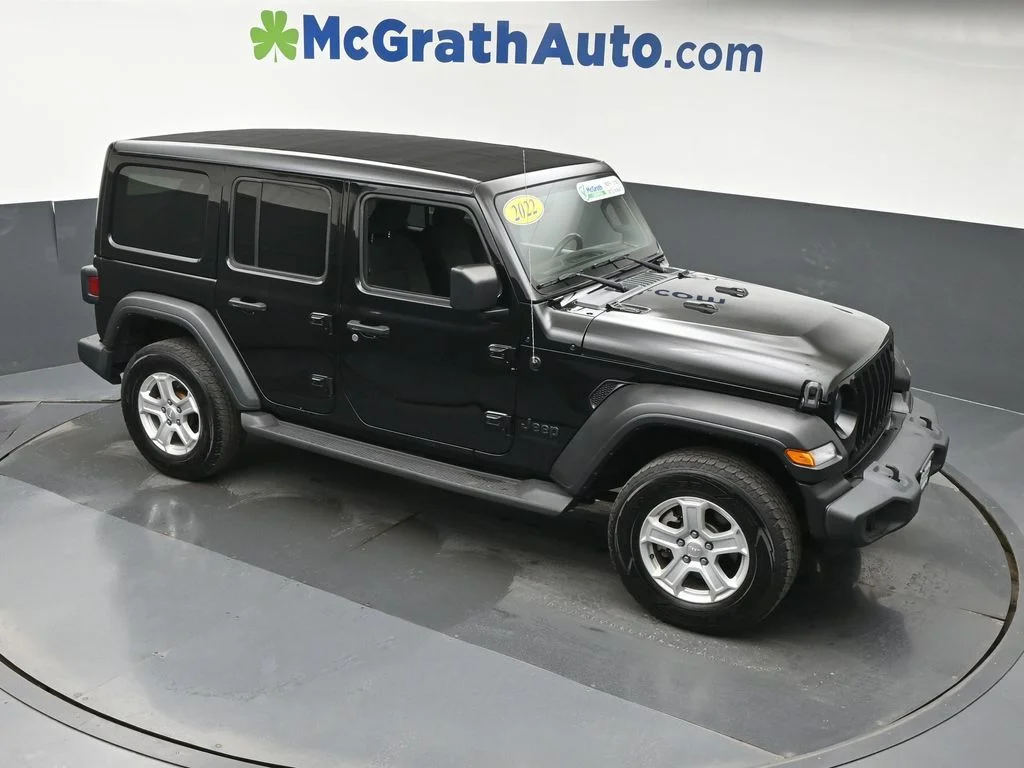 Used 2022 Black Jeep Unlimited Sport S image 4