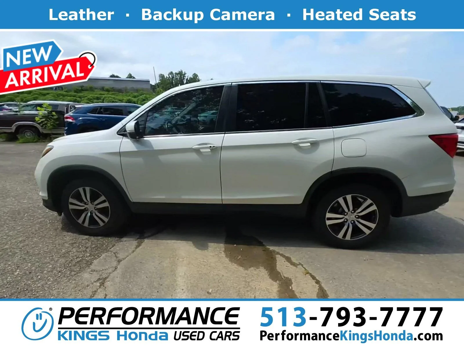 Used 2016 White Diamond Pearl Honda EX-L image 1