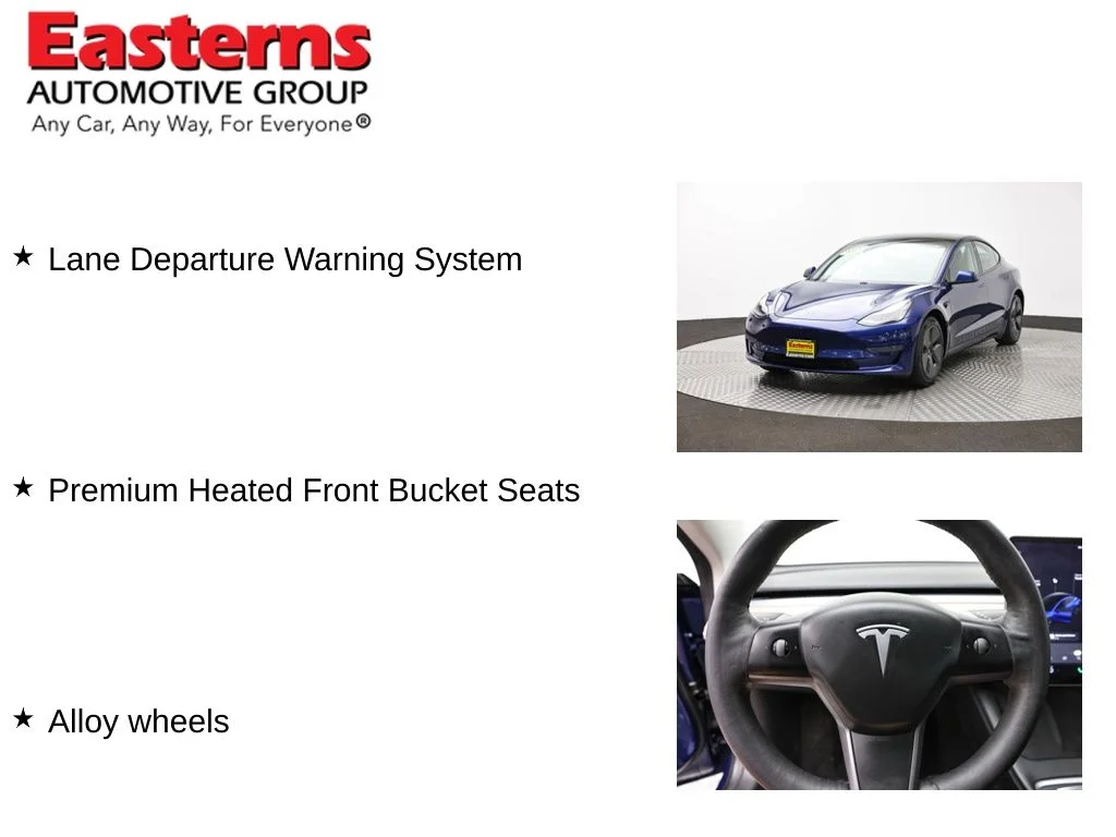 Used 2021 Blue Tesla Standard Range Plus image 11