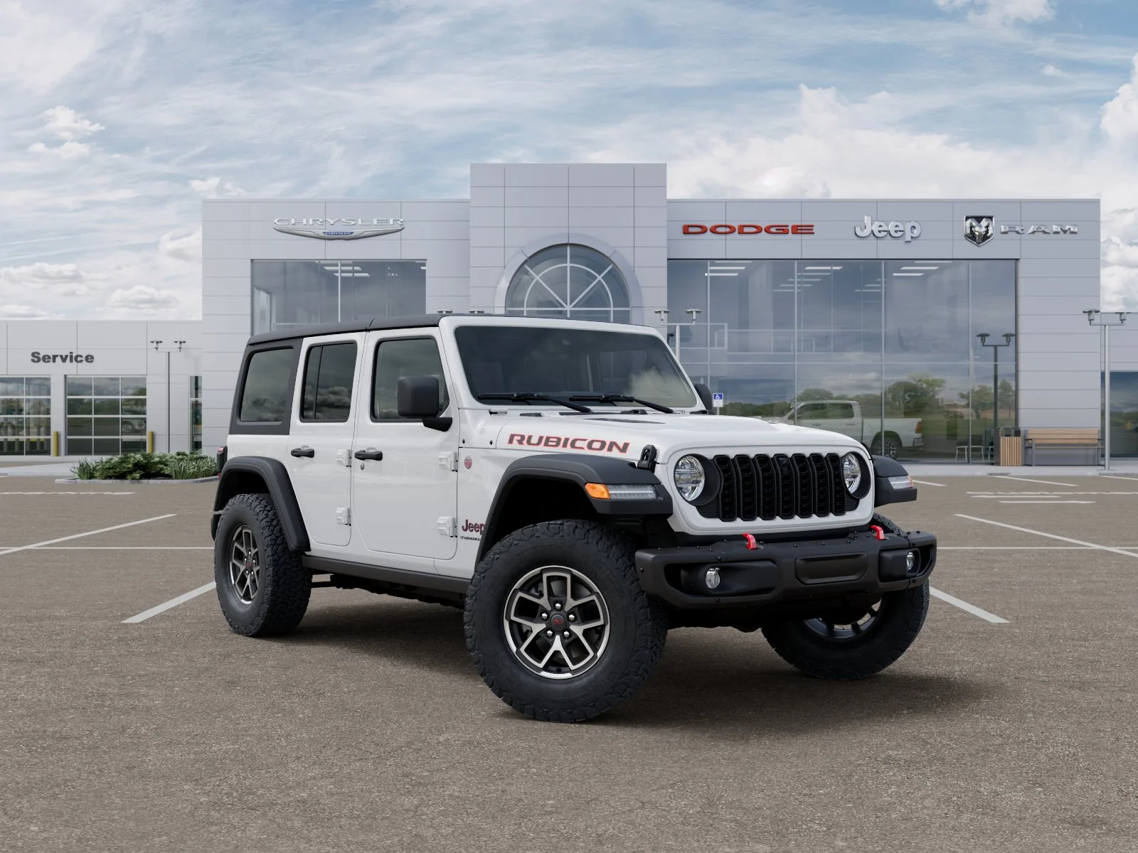 New 2026 Bright White Clear-Coat Exterior Paint Jeep Rubicon image 32