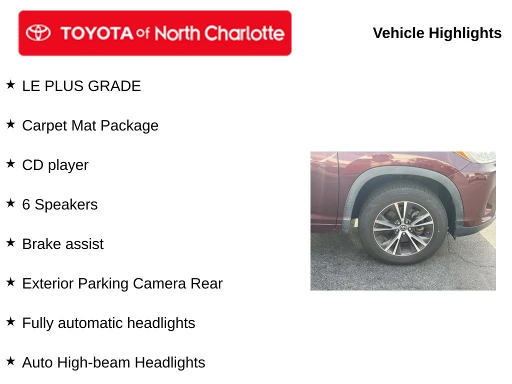 Used 2017 Red Toyota LE Plus image 5