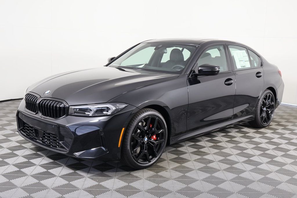 New 2026 Black Sapphire Metallic BMW 330i image 1