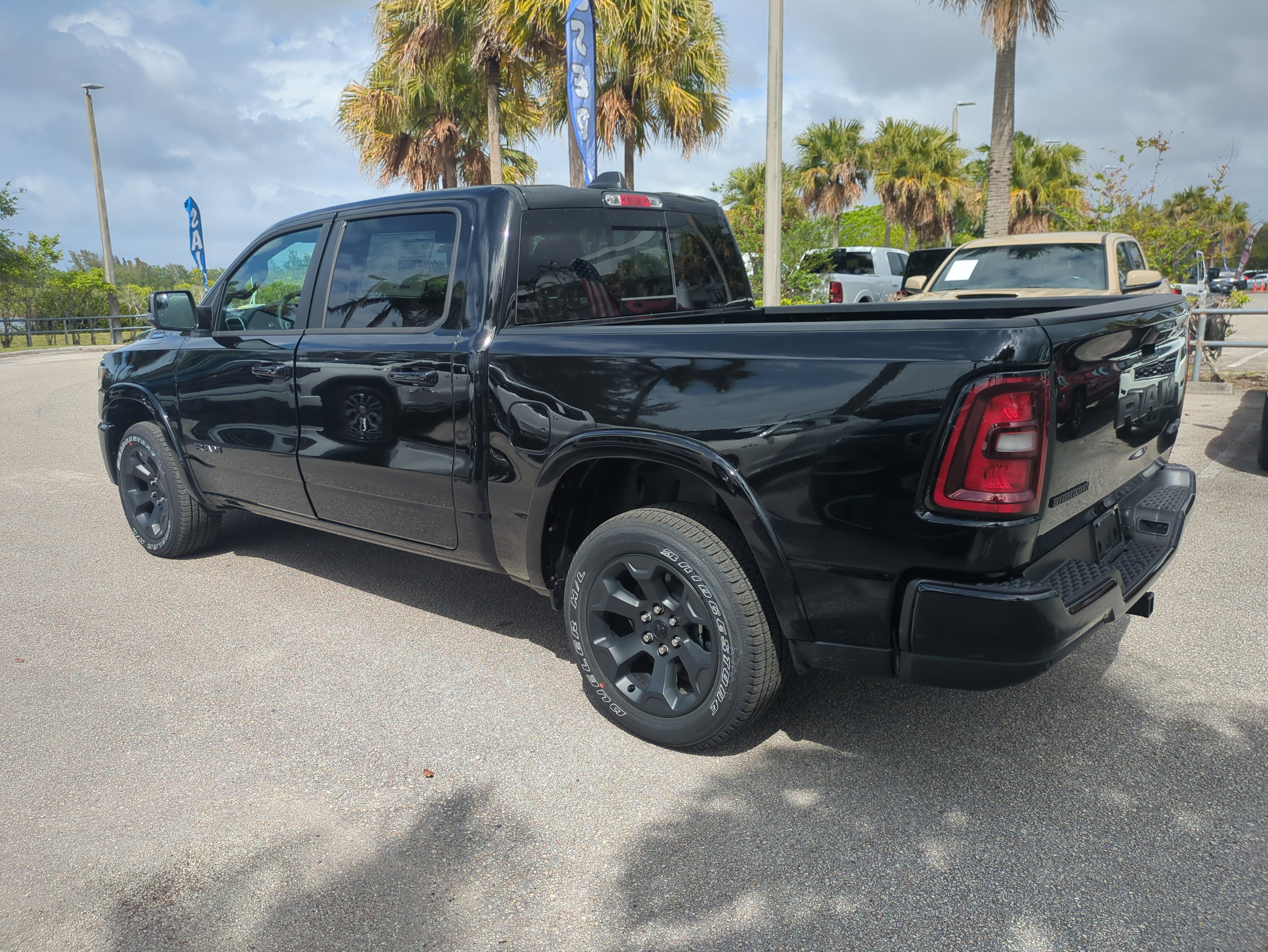 New 2025 Diamond Black Crystal Pearlcoat RAM Big Horn image 6