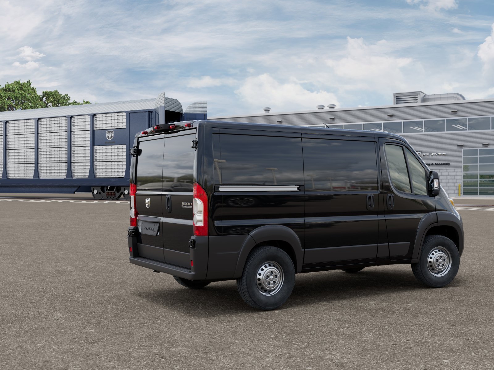 New 2026 Black Clear-Coat Exterior Paint RAM Tradesman image 2