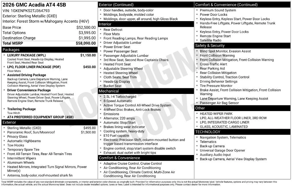 2026 GMC Acadia AT4 - Photo 31