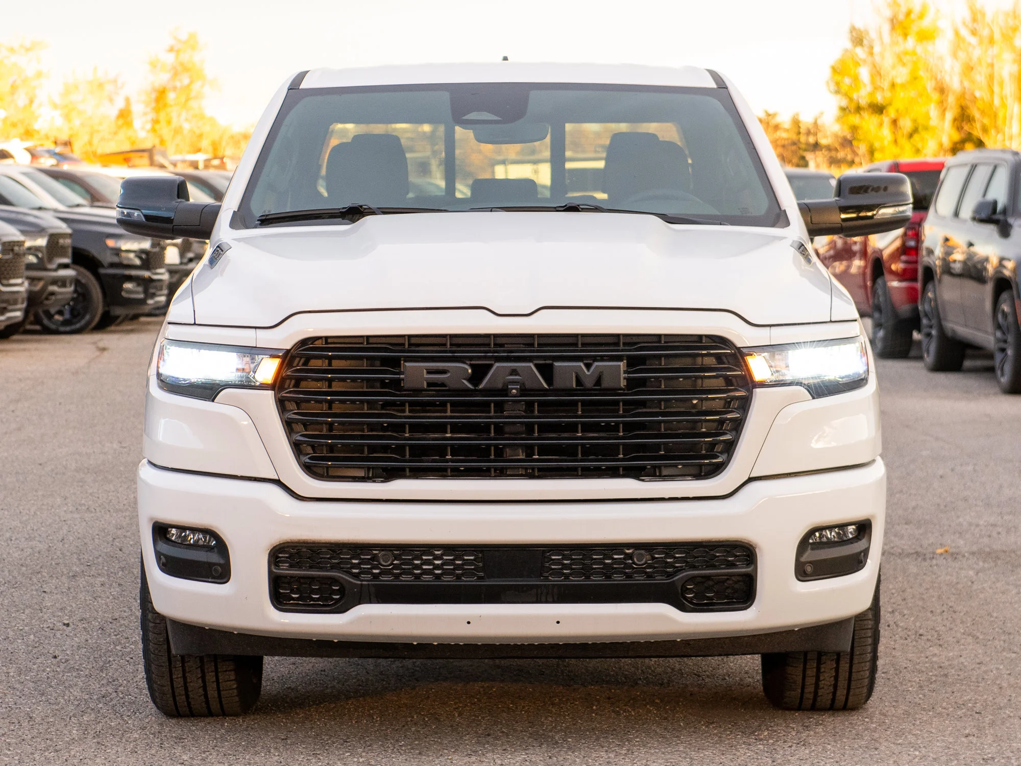 New 2026 White RAM Sport* Crew Cab 4x4, HEMI V8, Heated Seats/Wheel, Alpine Audio, 3.92 Rear Axle image 8