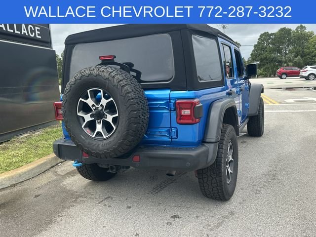 Used 2022 Blue Jeep Unlimited Rubicon 4xe image 6