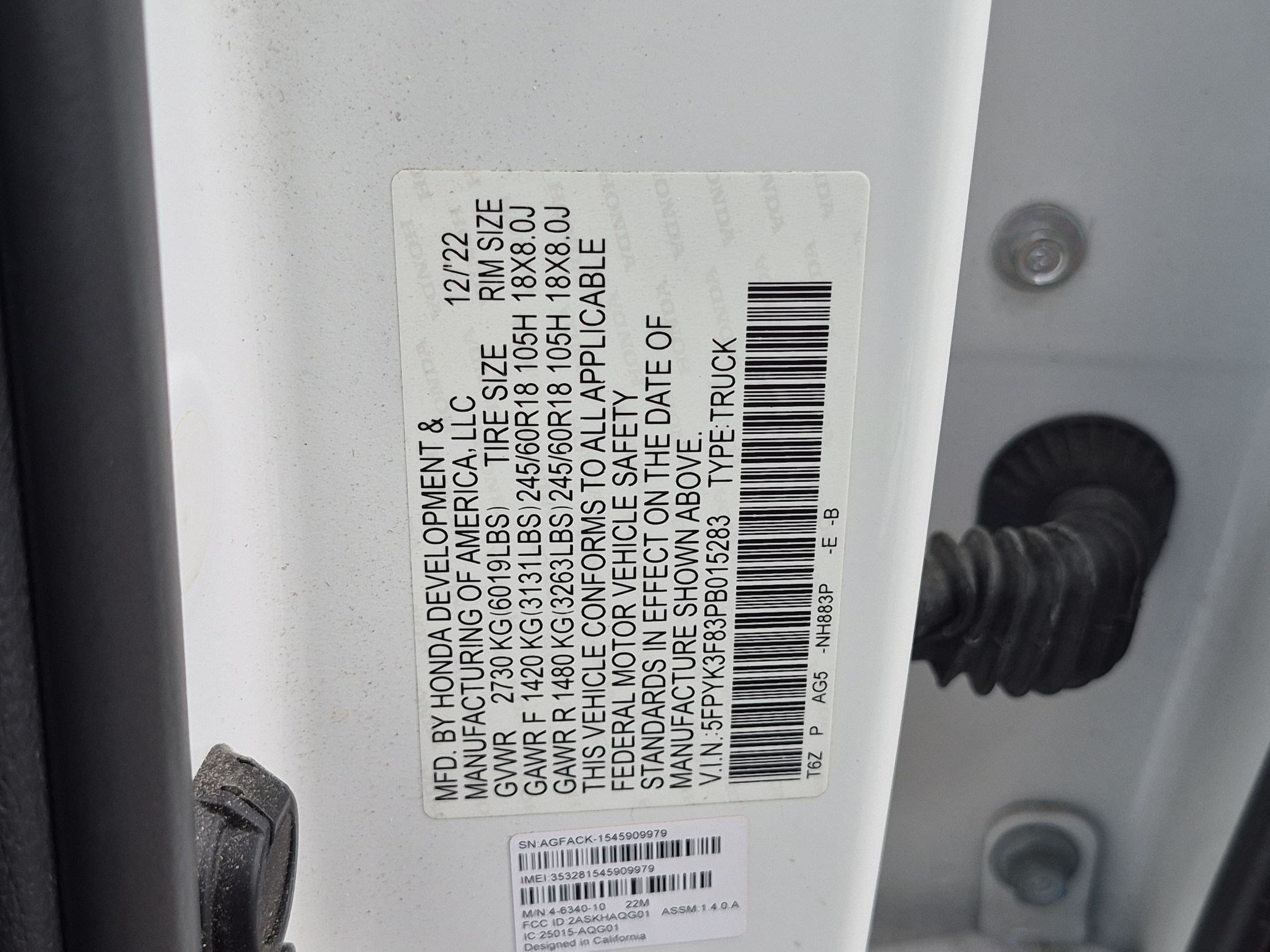 Certified Used 2023 Platinum White Pearl Honda Black Edition image 37