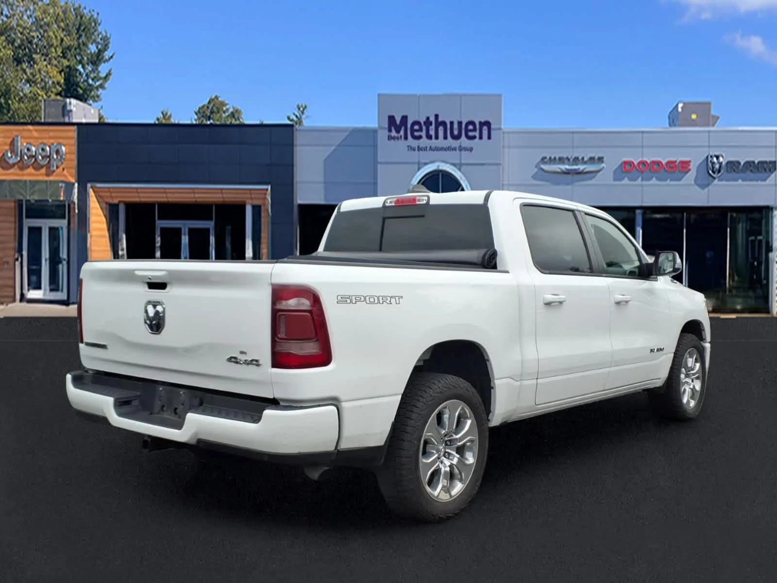 Used 2022 Bright White Clearcoat Ram Big Horn image 4