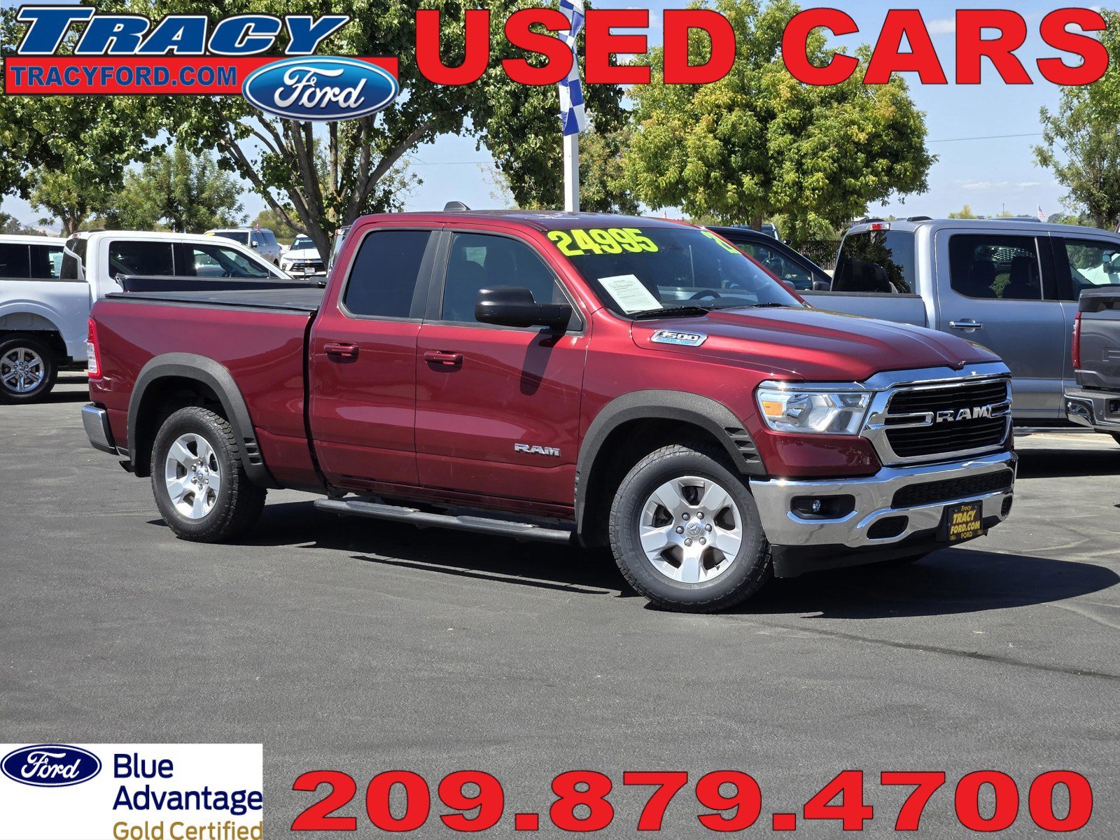 Used 2021 Delmonico Red Pearlcoat Ram Big Horn image 1