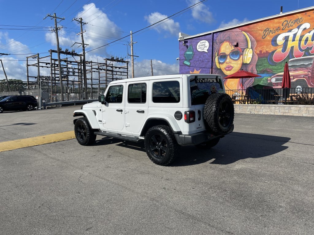 Used 2020 White Jeep Unlimited Sahara Altitude image 3