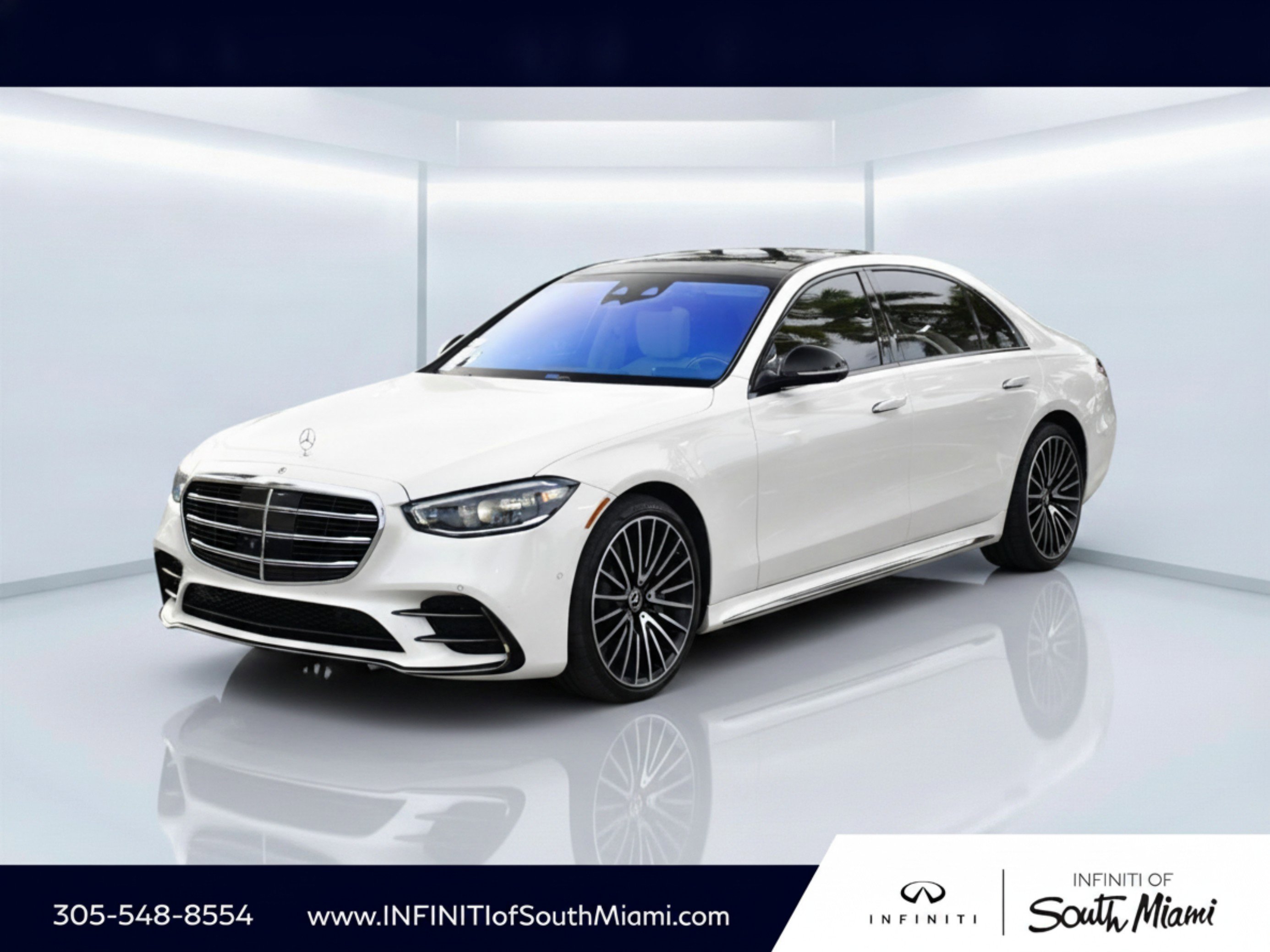 Used 2023 Diamond White Mercedes-Benz S 500 image 1