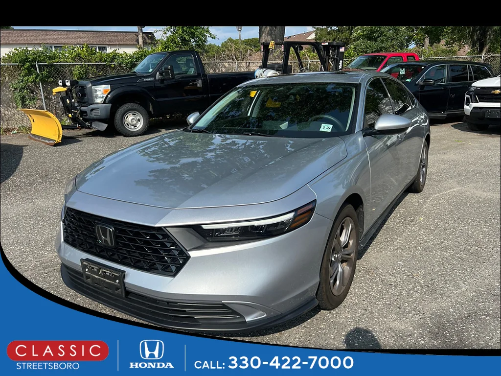 Certified Used 2024 Solar Silver Metallic Honda EX image 1
