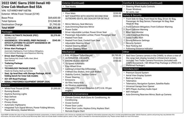 Used 2022 White GMC Denali image 38