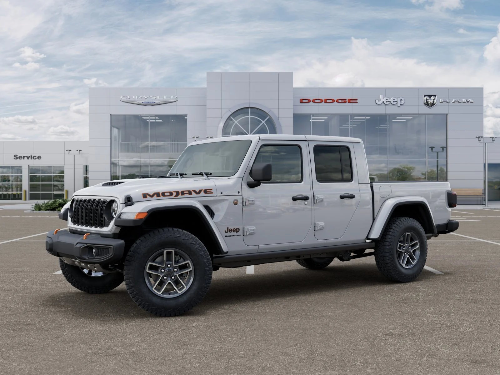 New 2026 Bright White Clear-Coat Exterior Paint Jeep Mojave image 30
