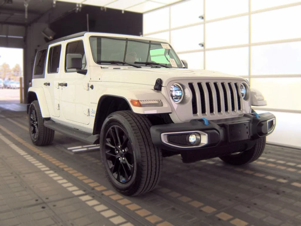 Used 2023 White Jeep Sahara 4xe image 3