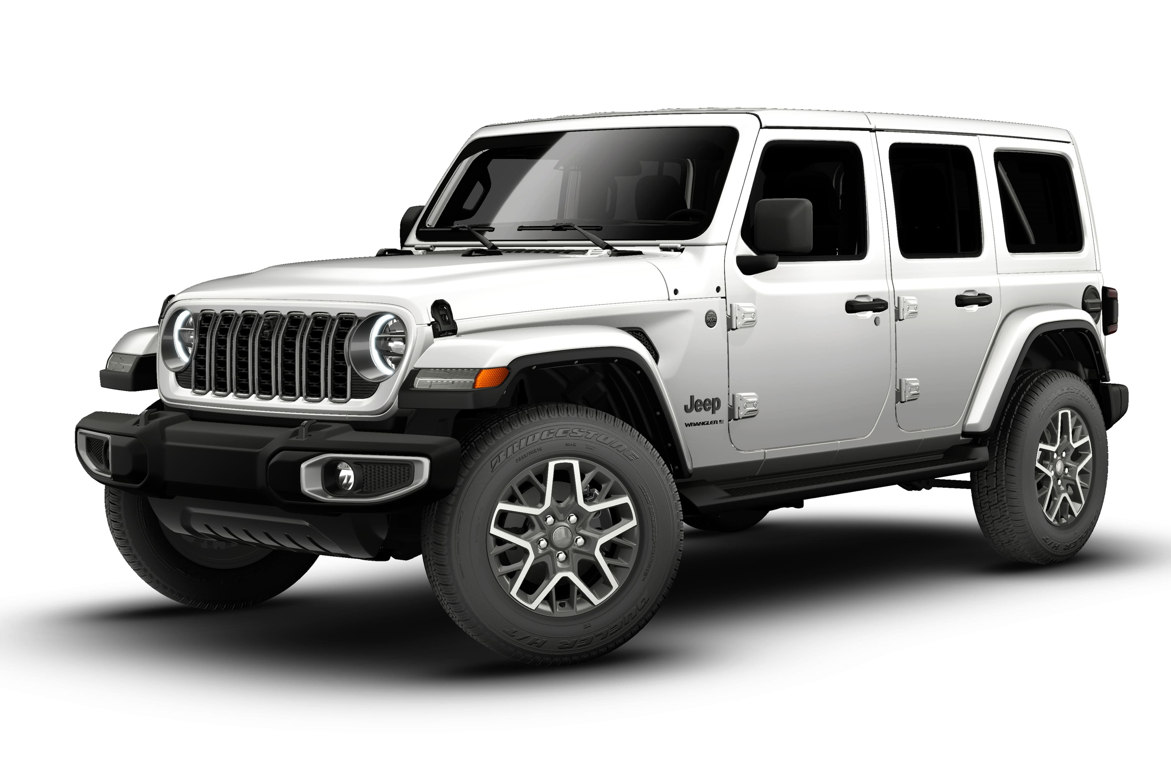 New 2026 Bright White Clear-Coat Exterior Paint Jeep Sahara image 1