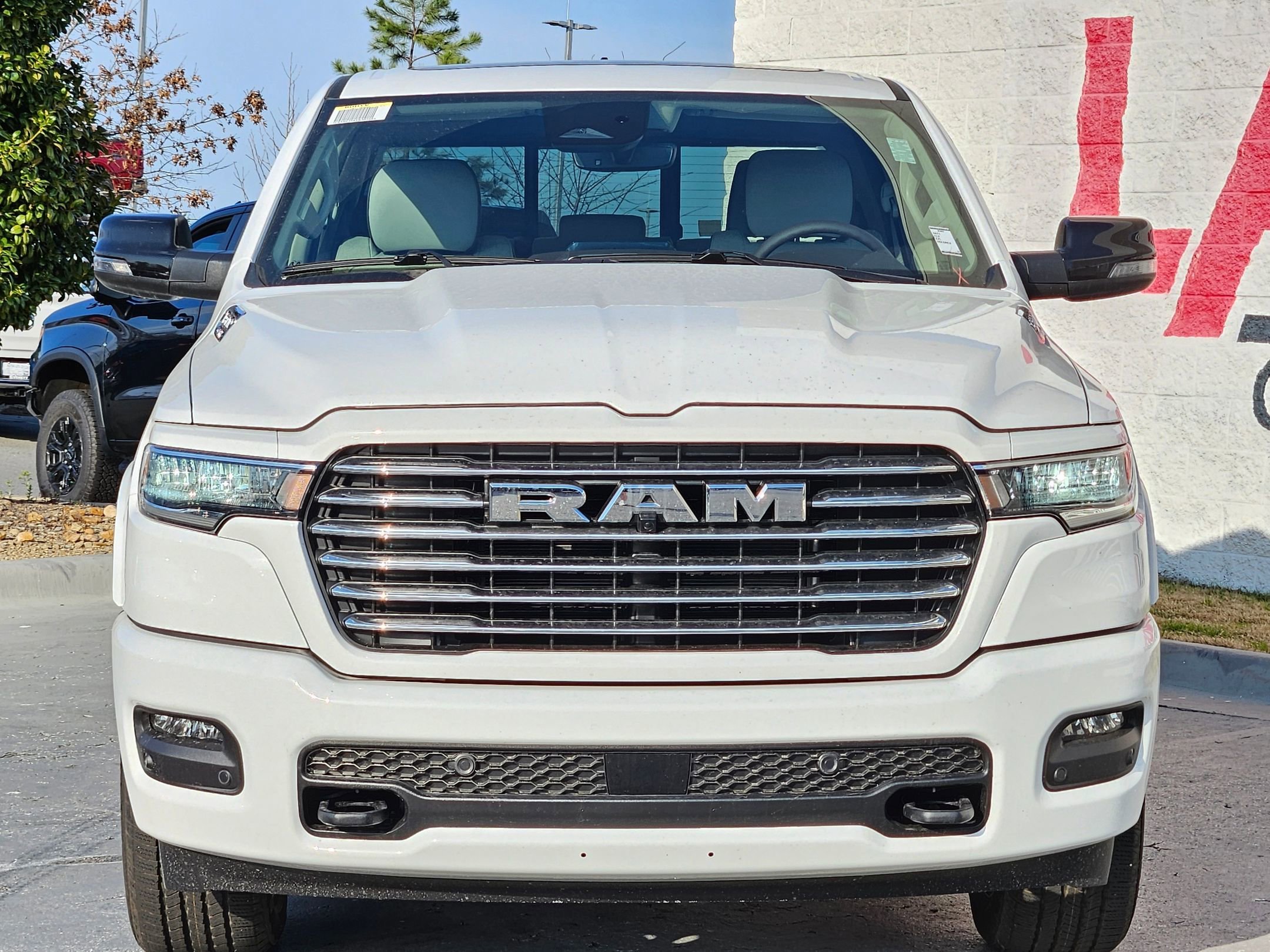 New 2026 Bright White Clear-Coat Exterior Paint RAM Laramie image 2