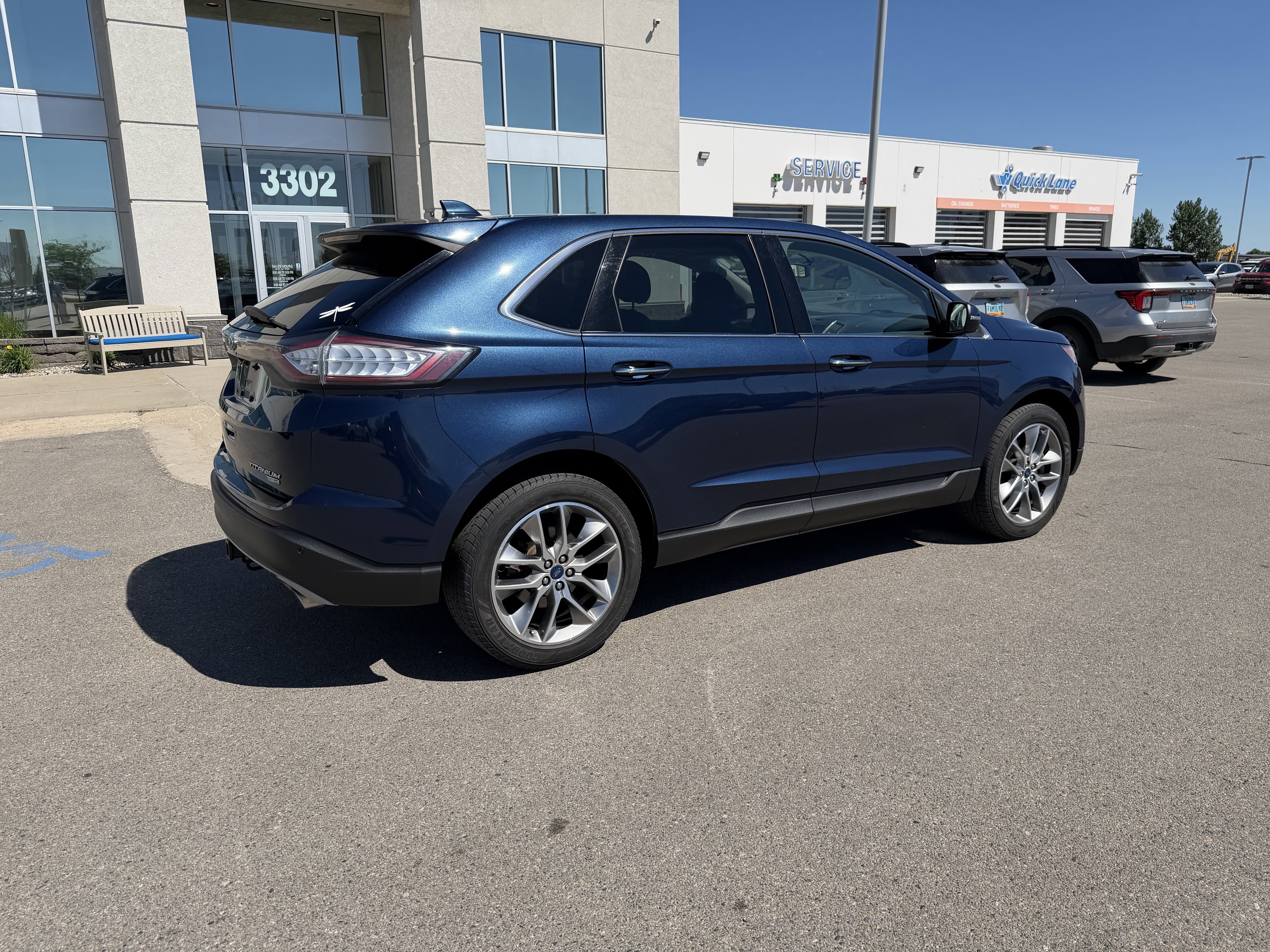 Used 2017 Blue Jeans Metallic Ford Titanium image 4