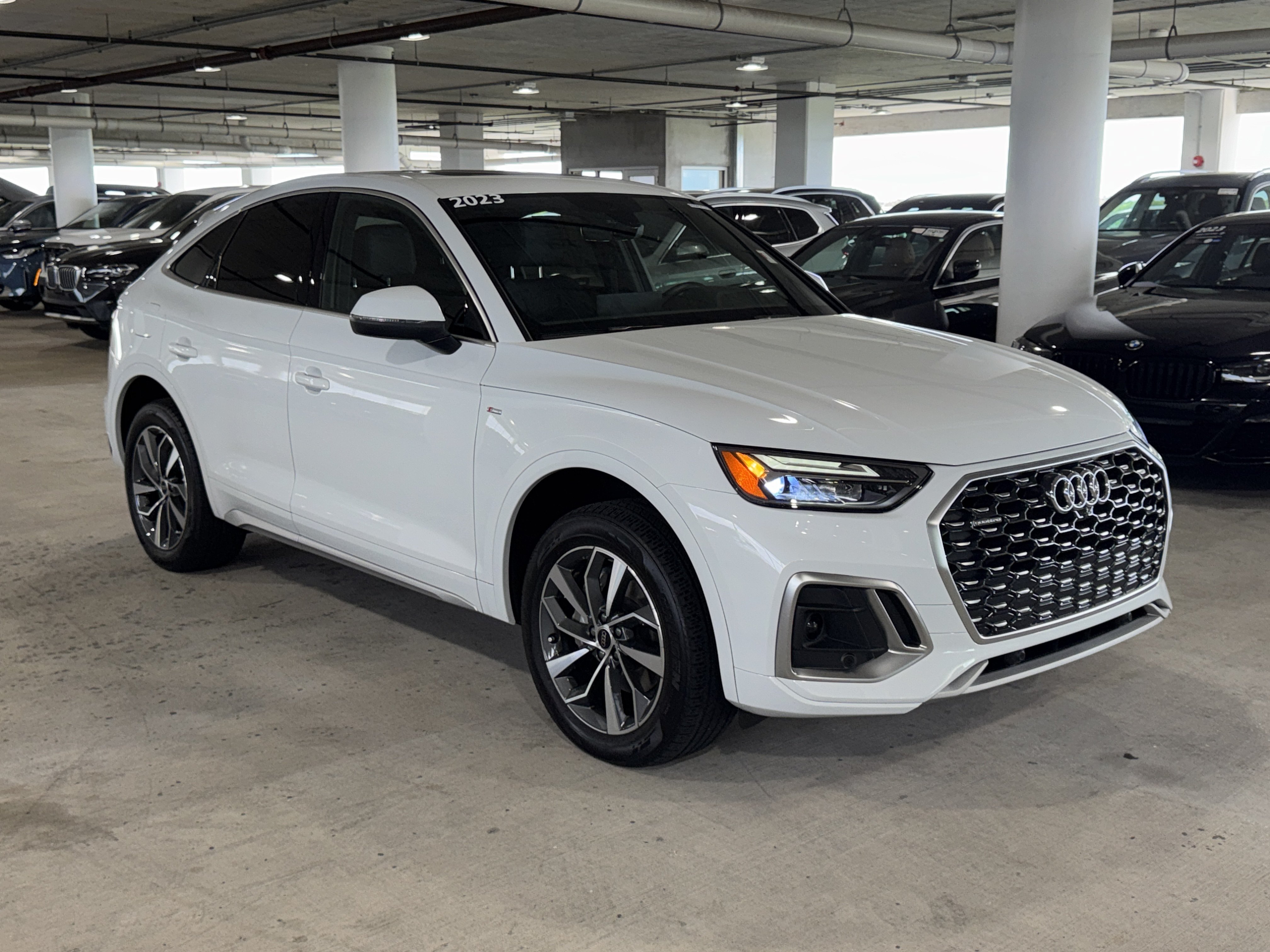 Used 2023 Glacier White Metallic Audi S line Premium Plus image 2