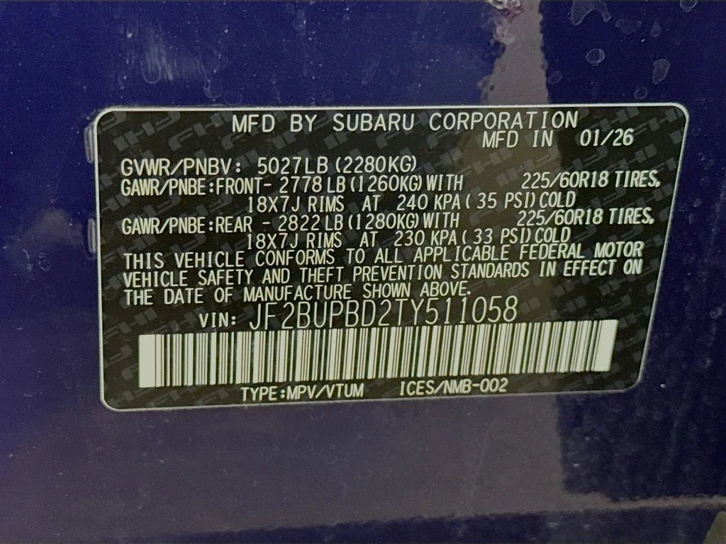 Certified Used 2026 Blue Subaru Premium image 43