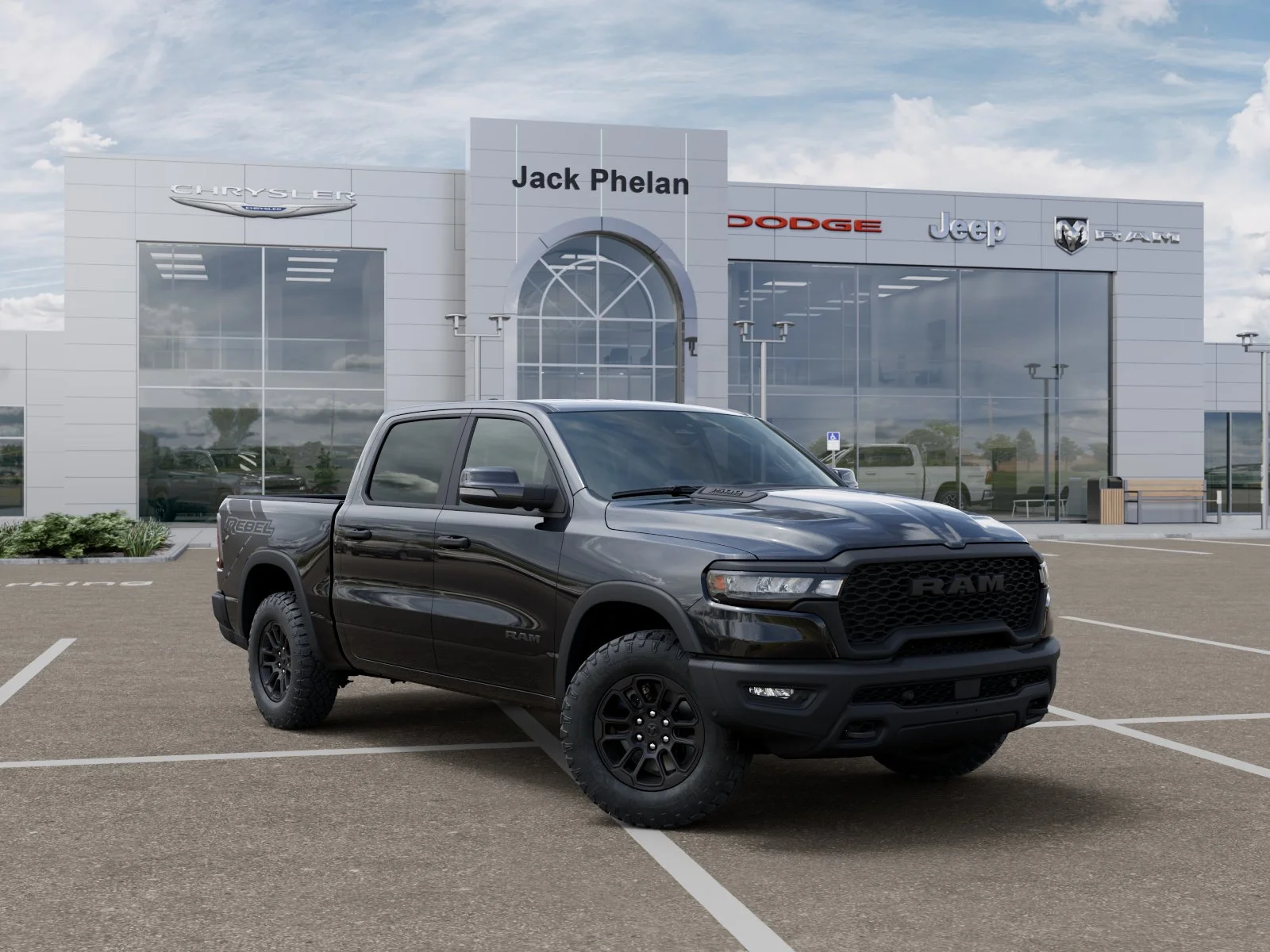 New 2026 Diamond Black Crystal Pearl-Coat Exterior Paint RAM Rebel image 31