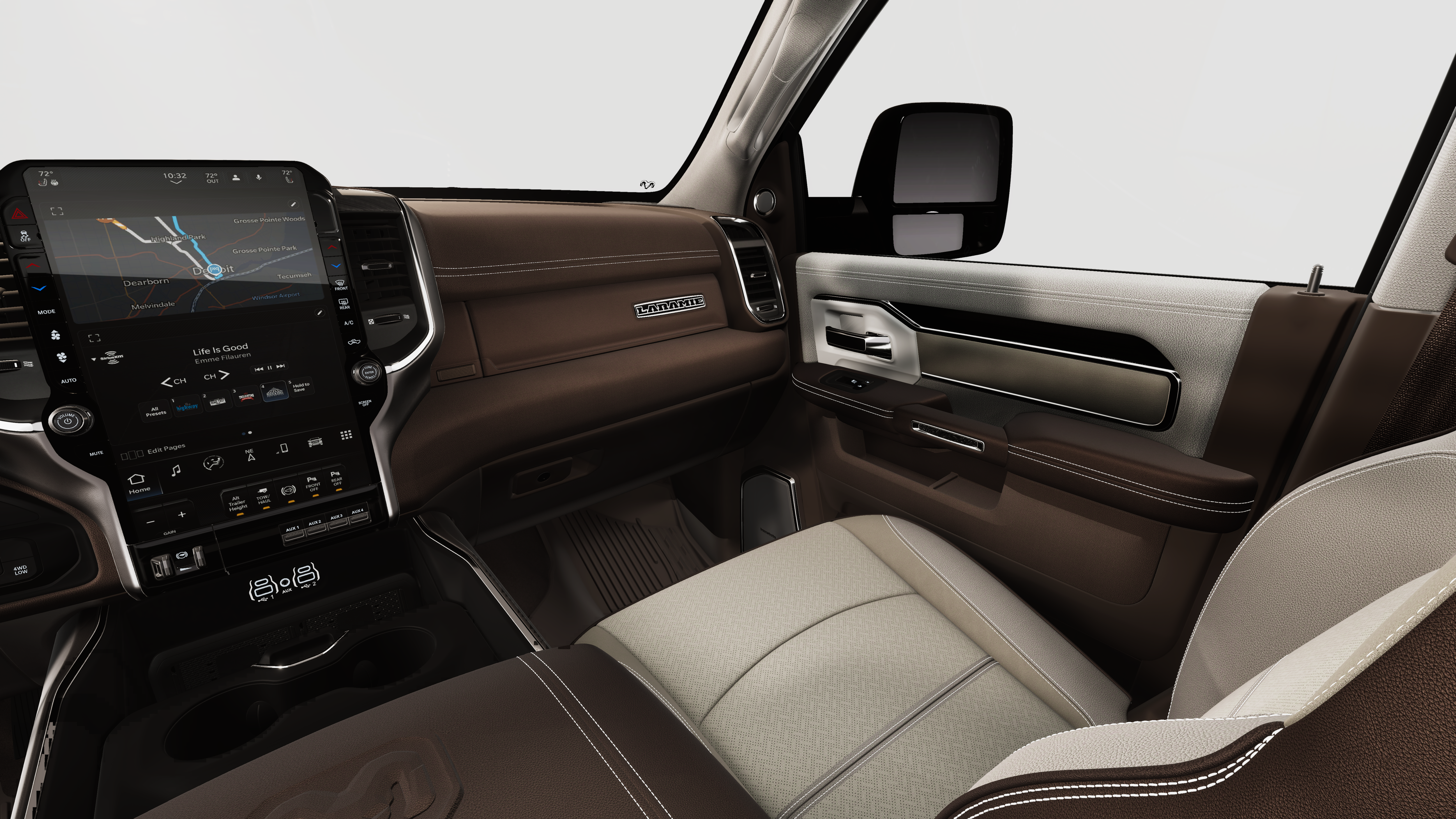 New 2026 Bright White Clear-Coat Exterior Paint RAM Laramie image 19