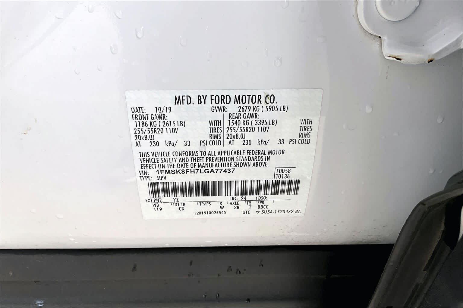 Used 2020 Oxford White Ford Limited image 35