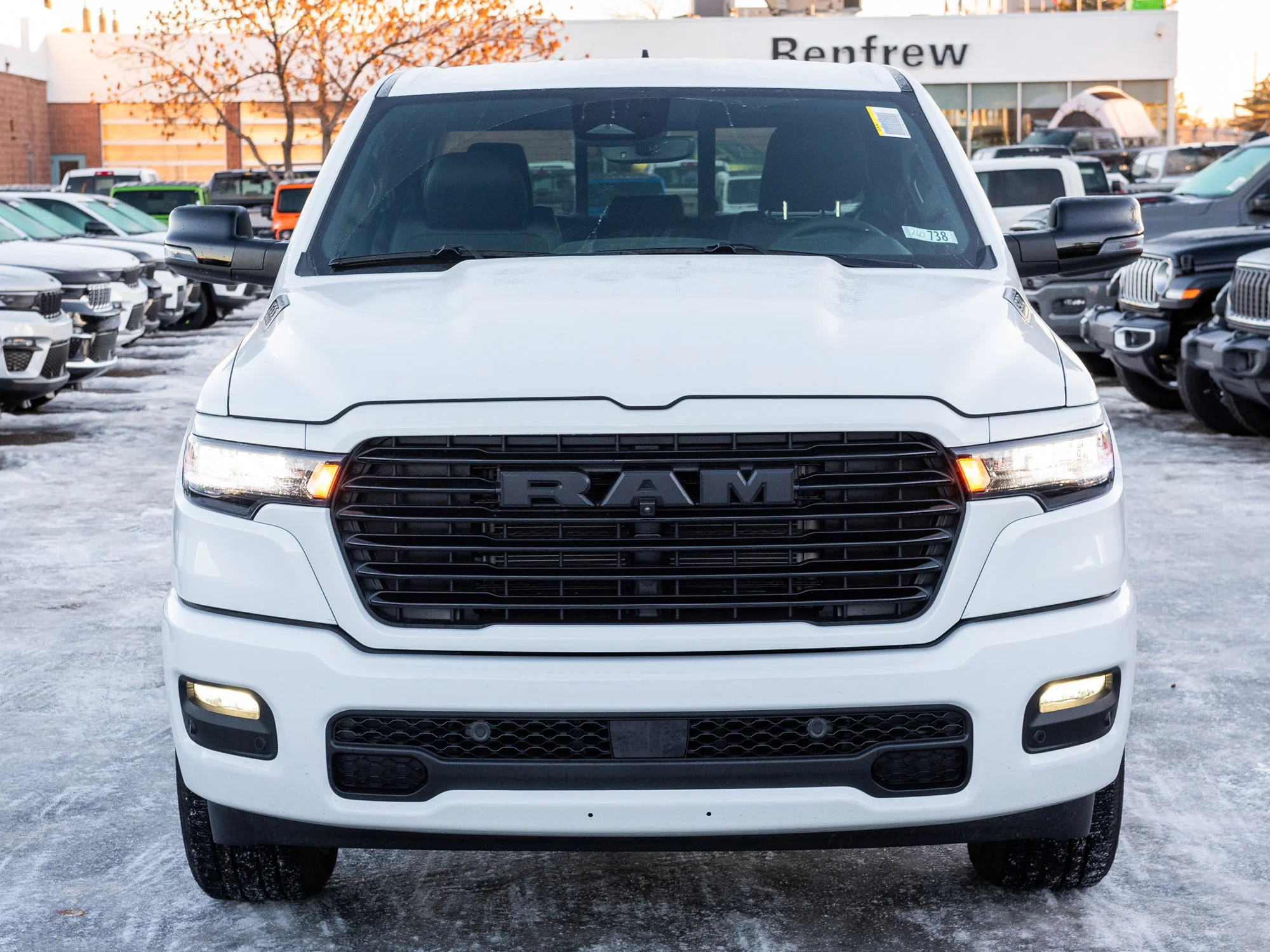 Used 2026 White RAM Sport* Crew Cab 4x4, Twin-Turbo, Heated Seats, 12 Inch Screen, Nav image 8