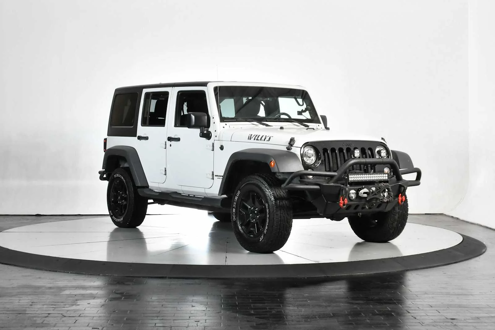 Used 2017 Bright White Clearcoat Jeep Willys Wheeler image 8