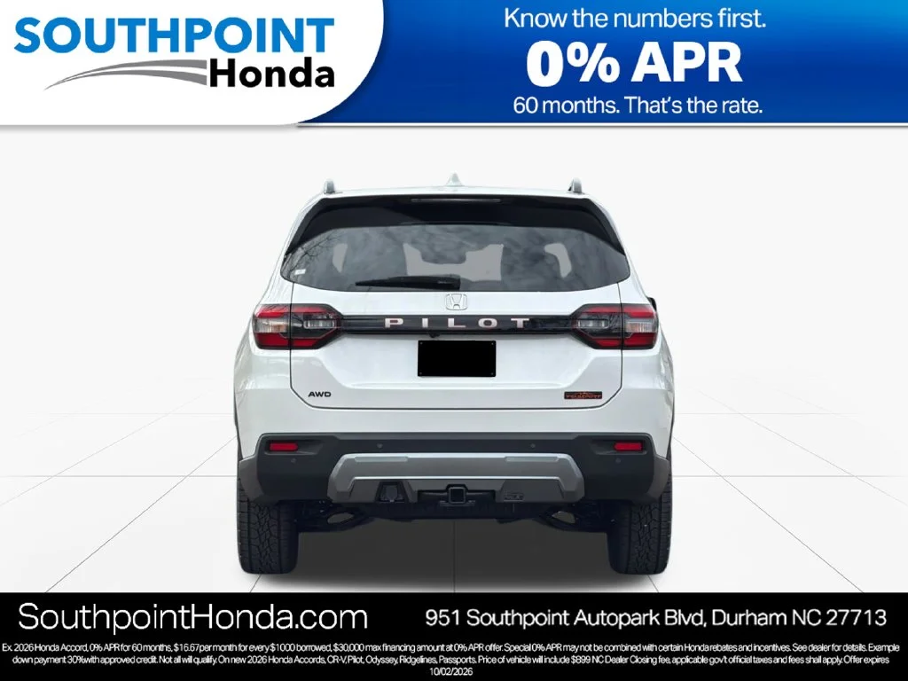 New 2026 Platinum White Pearl Honda TrailSport image 5