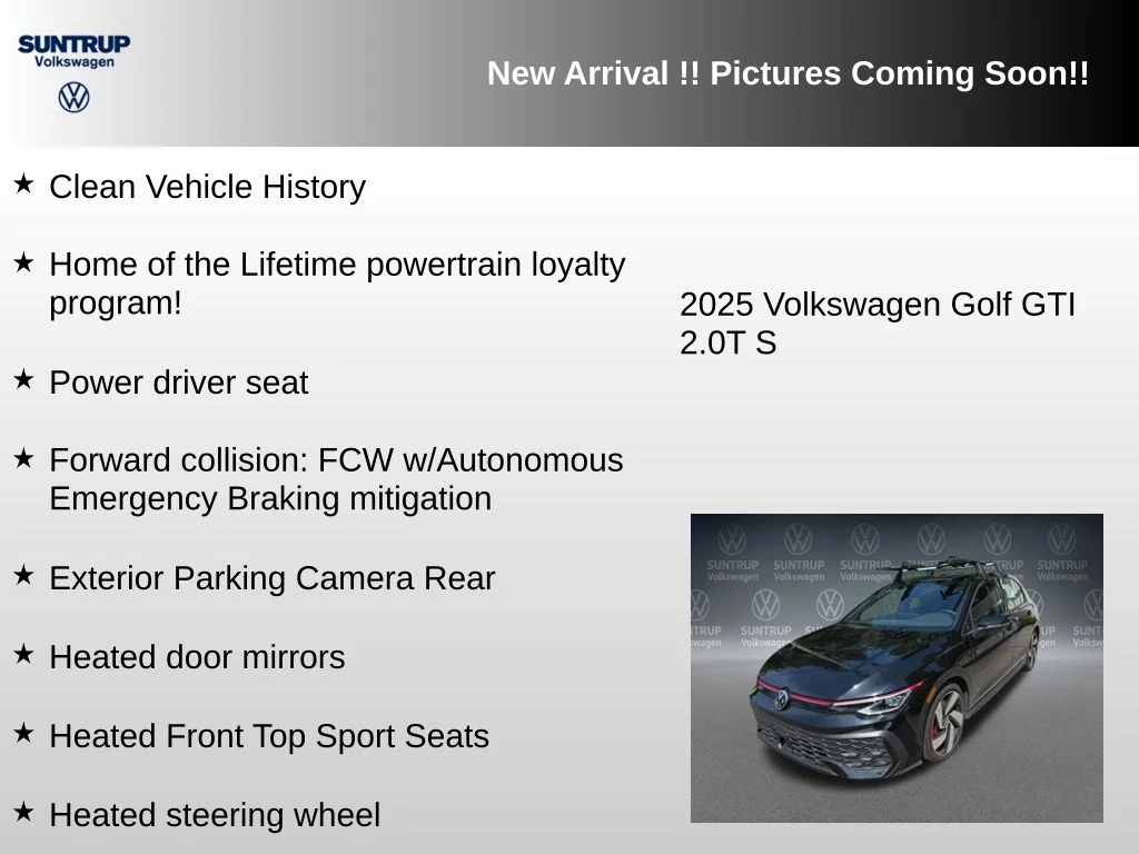 Used 2025 Black Volkswagen 2.0T S image 5