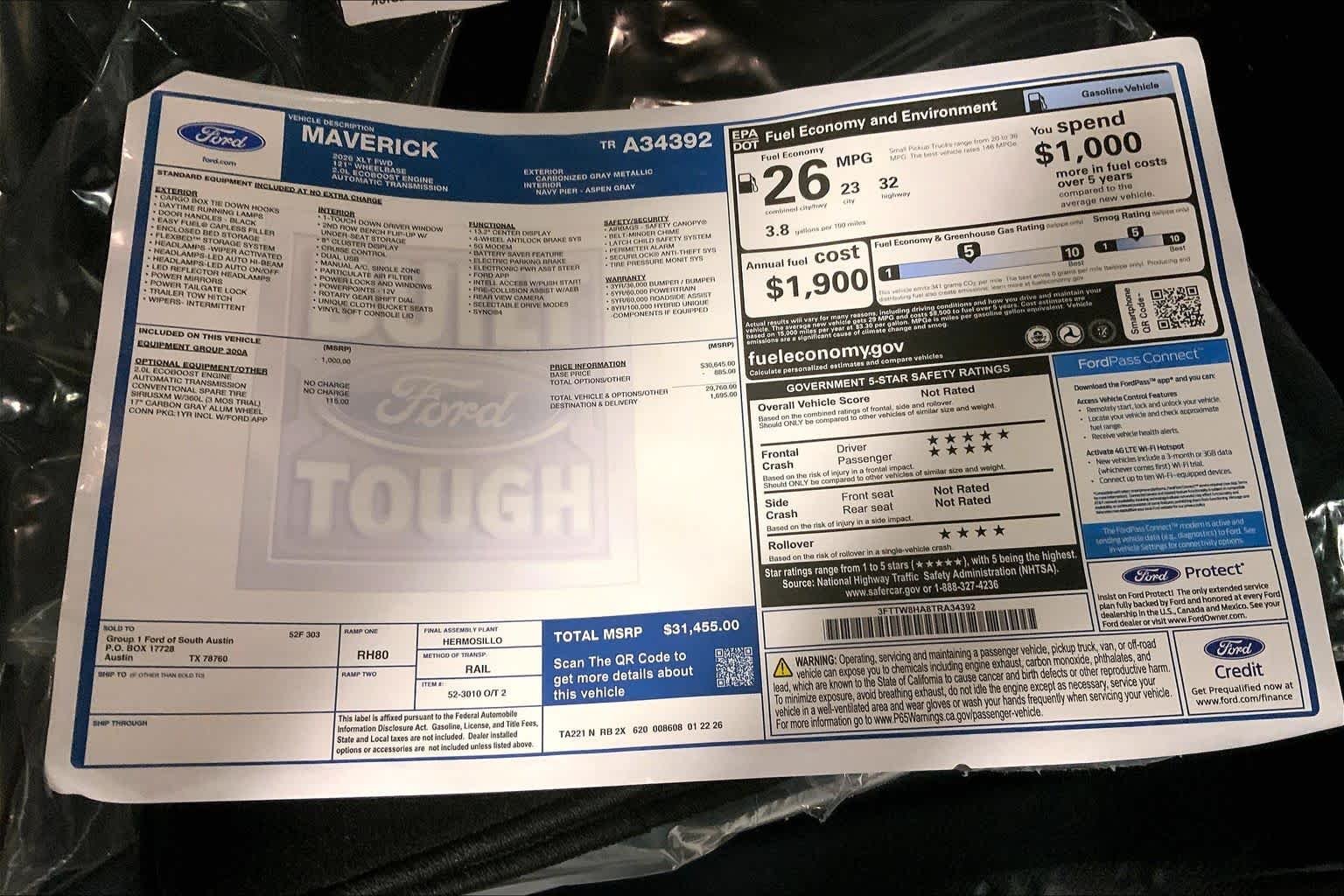 New 2026 Carbonized Gray Metallic Ford XLT image 21