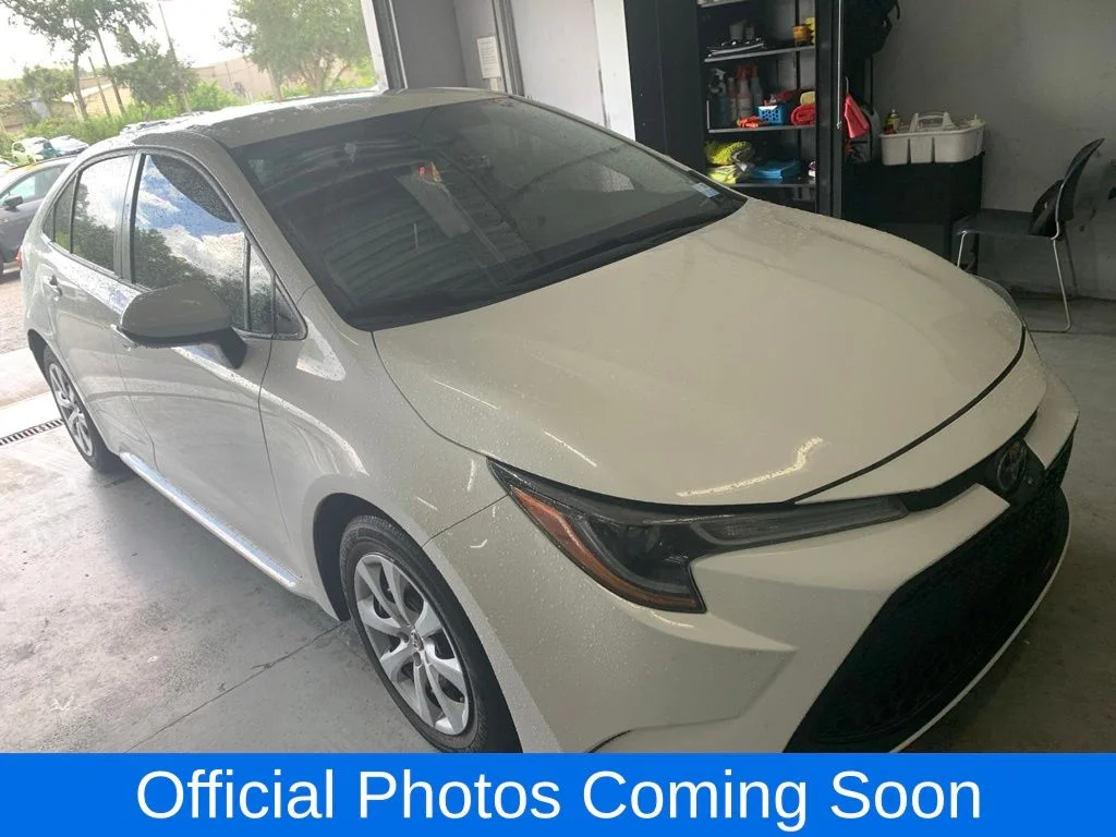 Used 2020 White Toyota LE image 1