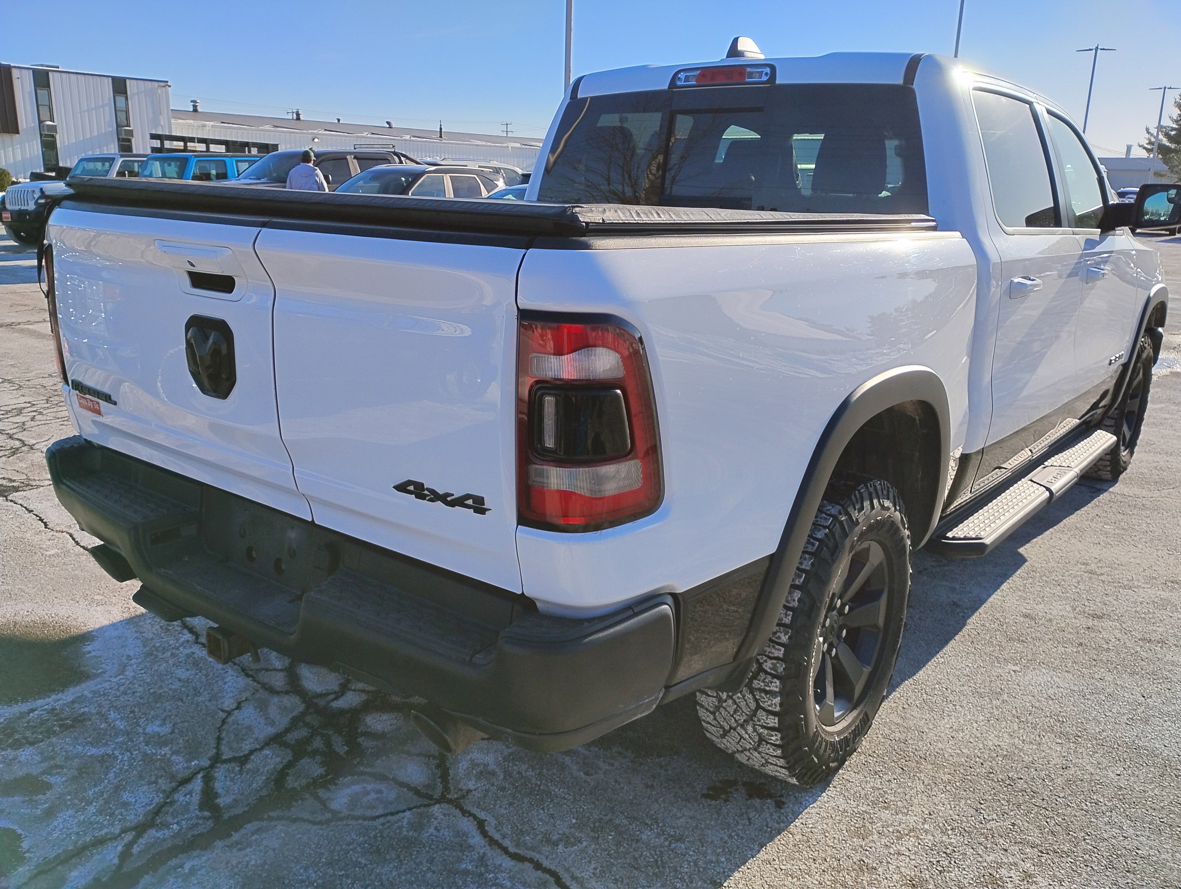 Used 2021 Bright White Clearcoat Ram Rebel image 5
