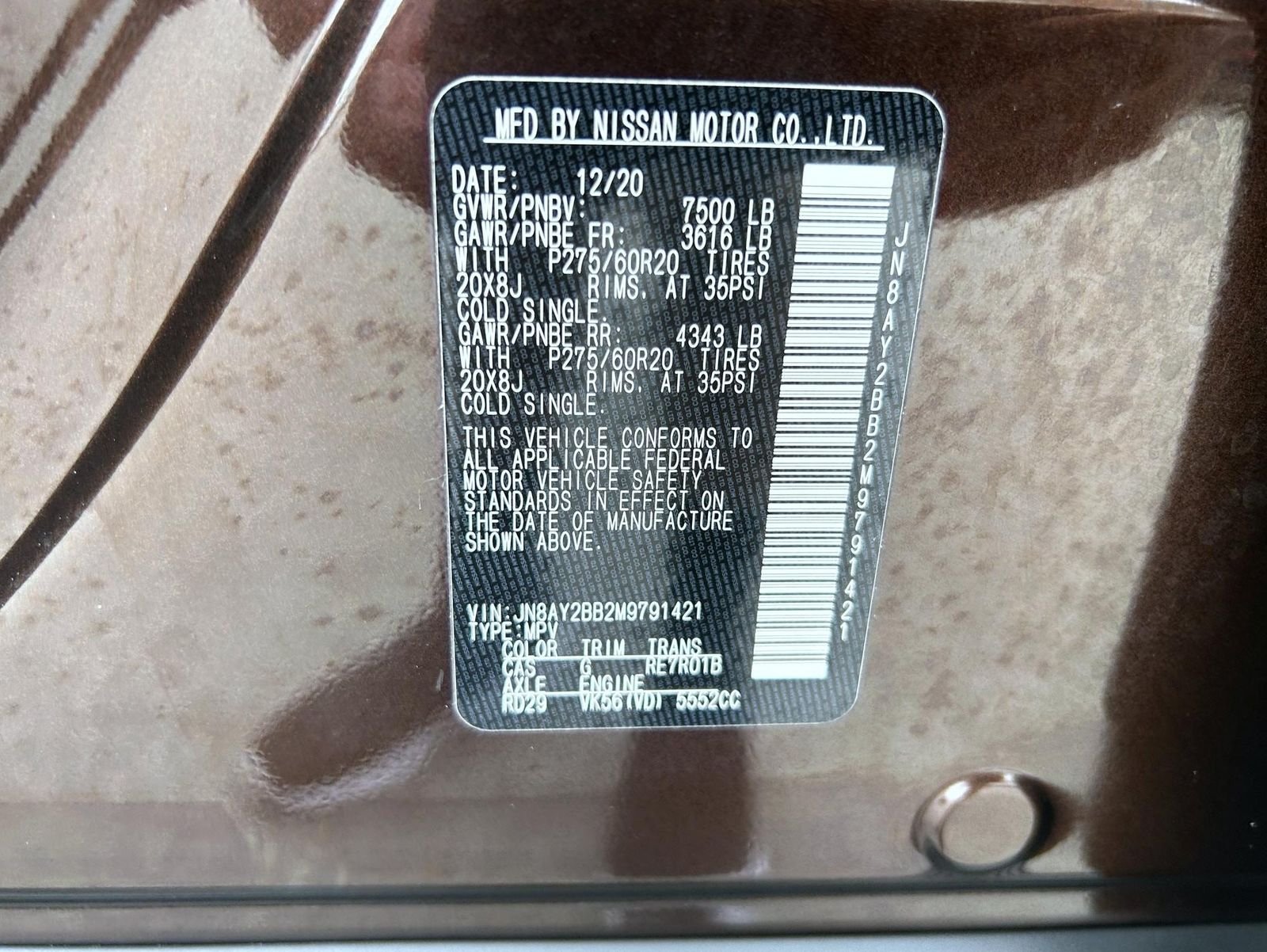 Used 2021 Brown Nissan SL image 27