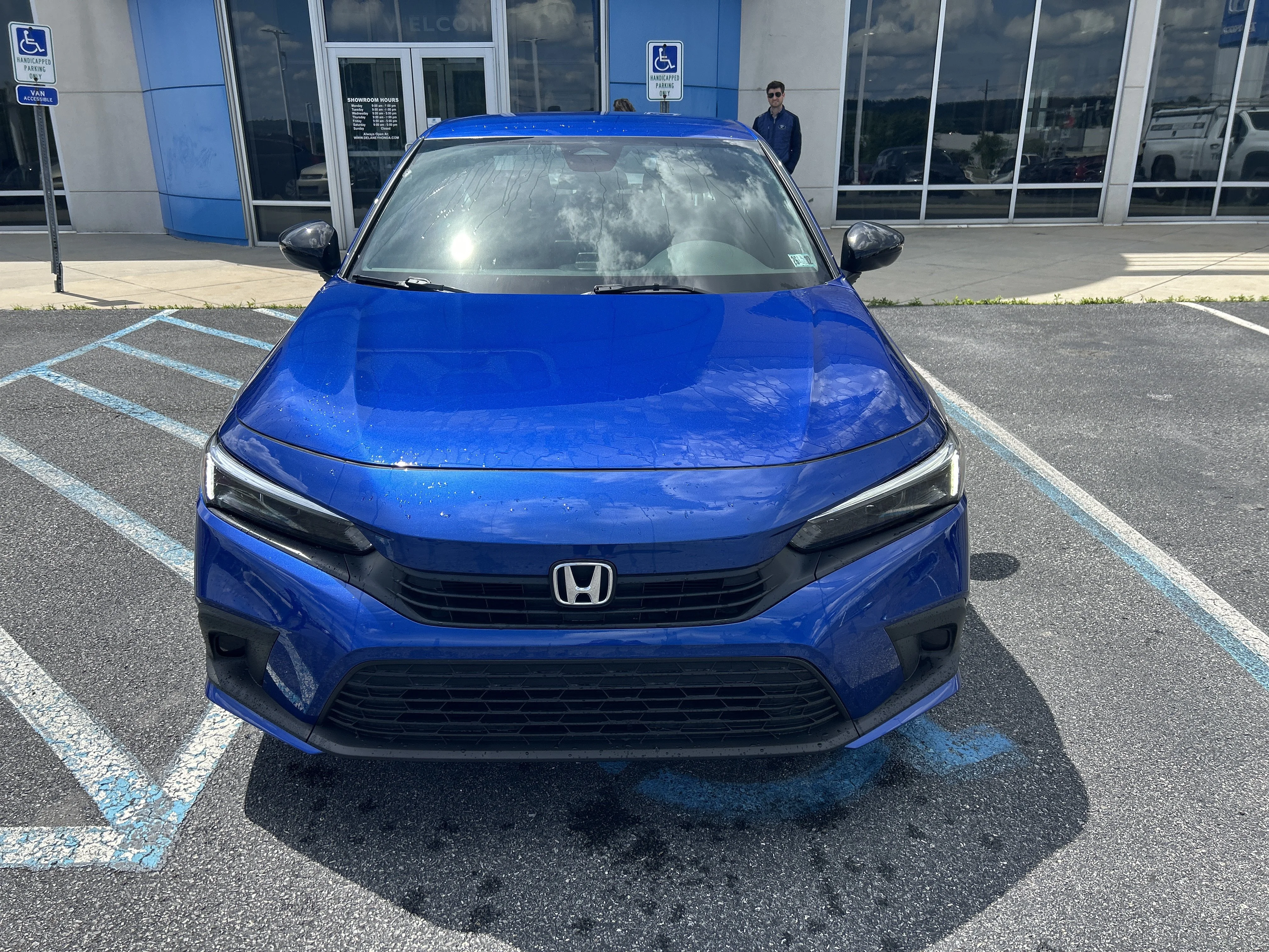 Certified Used 2024 Aegean Blue Metallic Honda Sport image 2