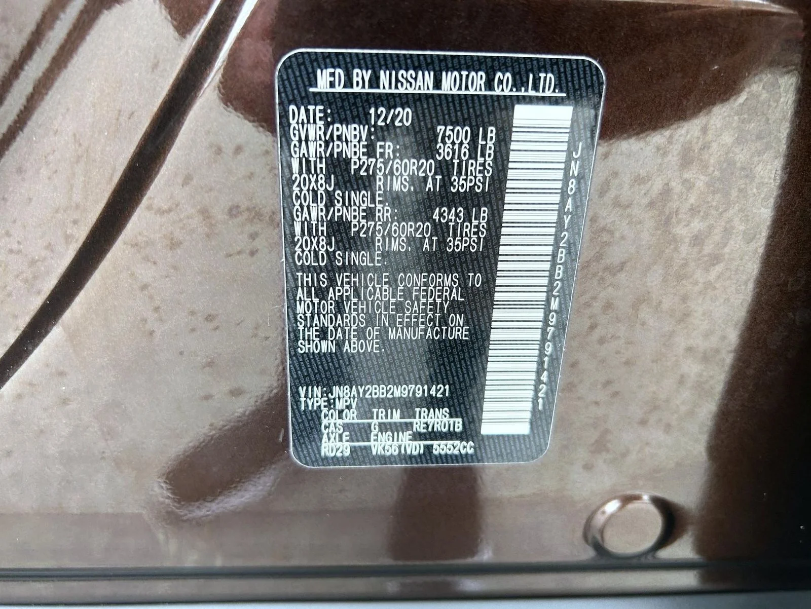Used 2021 Brown Nissan SL image 27