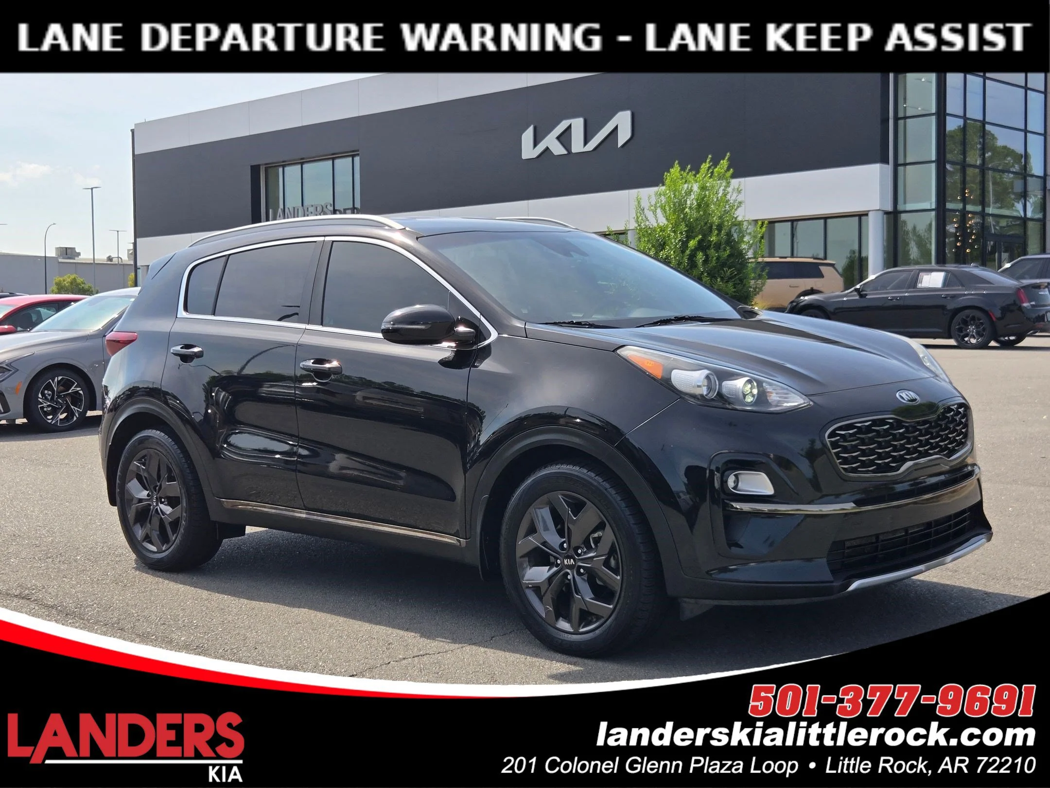 Used 2021 Black Cherry Kia S image 1