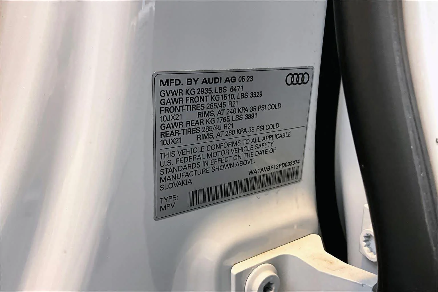 Used 2023 Glacier White Metallic Audi Premium image 34