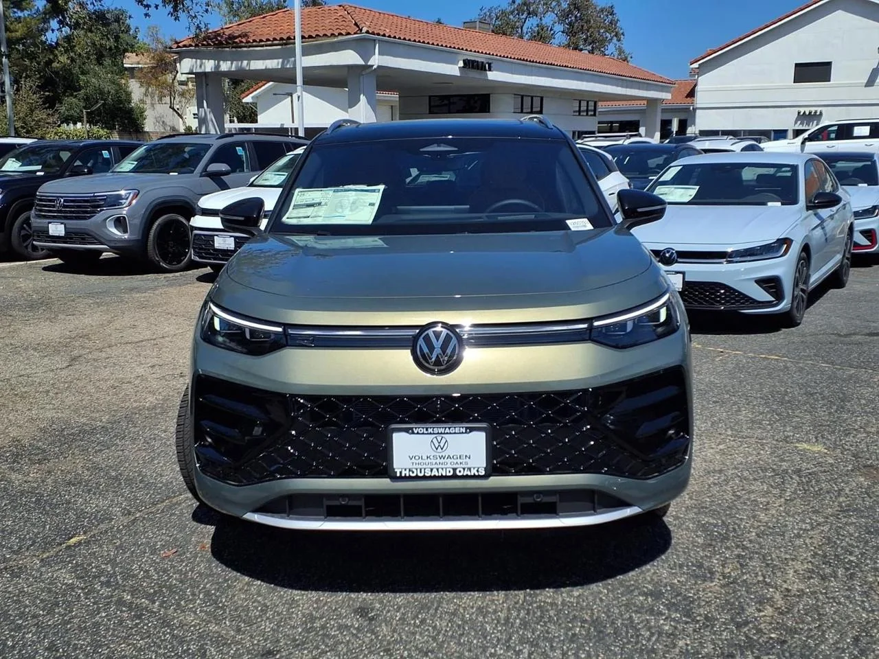 New 2026 Avocado Green  W/Black Roof Volkswagen 2.0T SEL R-Line Turbo image 2