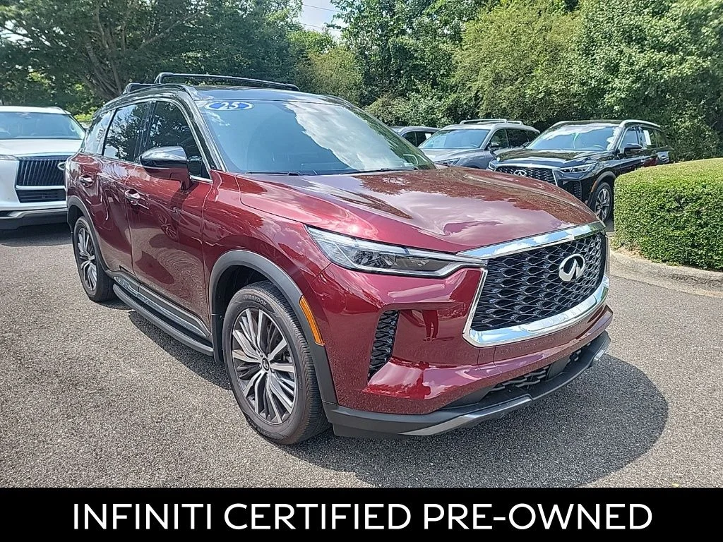 Certified Used 2025 Deep Bordeaux/Blk Obsid INFINITI Autograph image 4