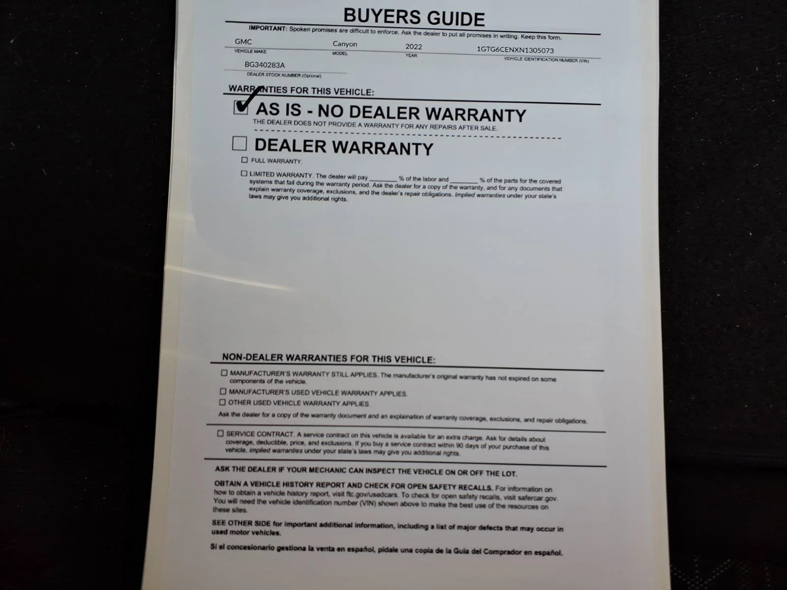 Used 2022 Onyx Black GMC 4WD Elevation image 35