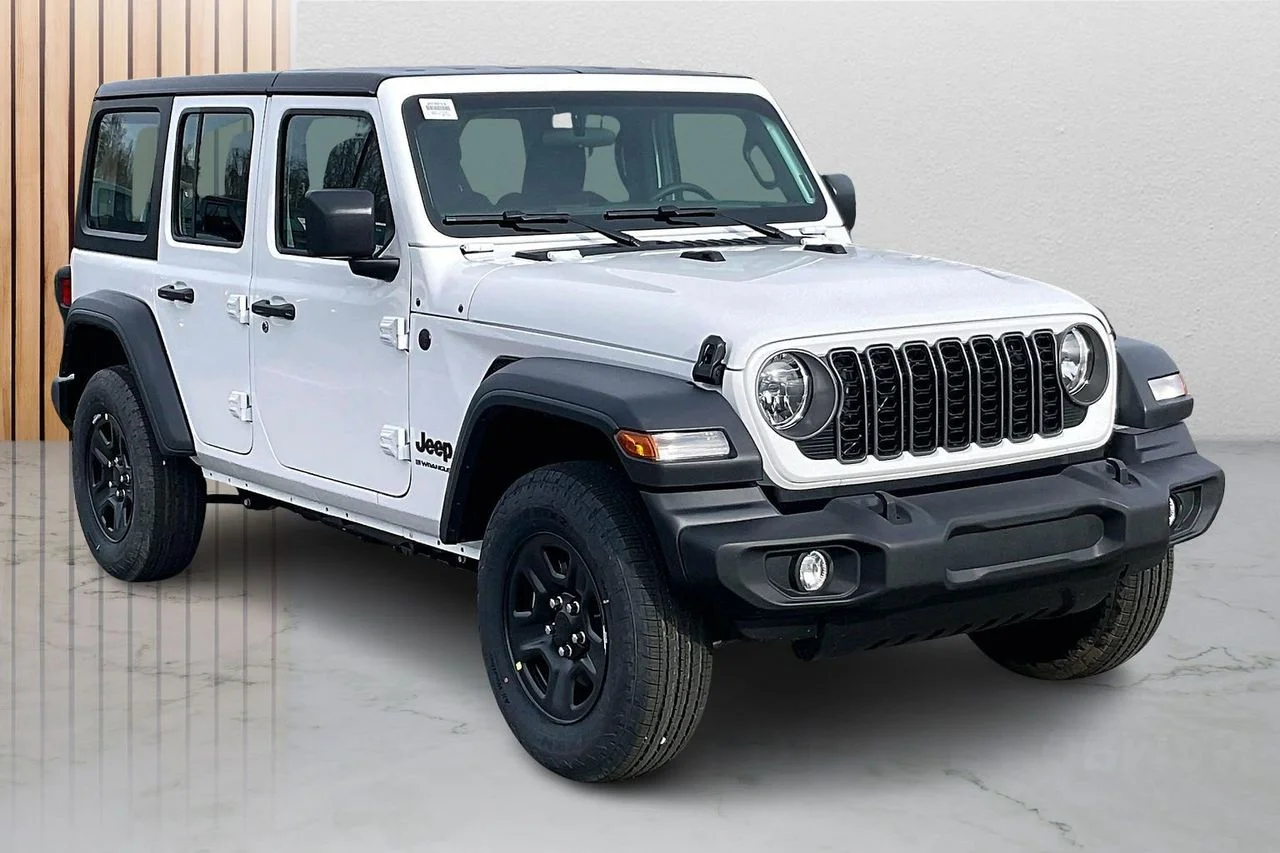 New 2026 Bright White Clear-Coat Exterior Paint Jeep Sport image 2